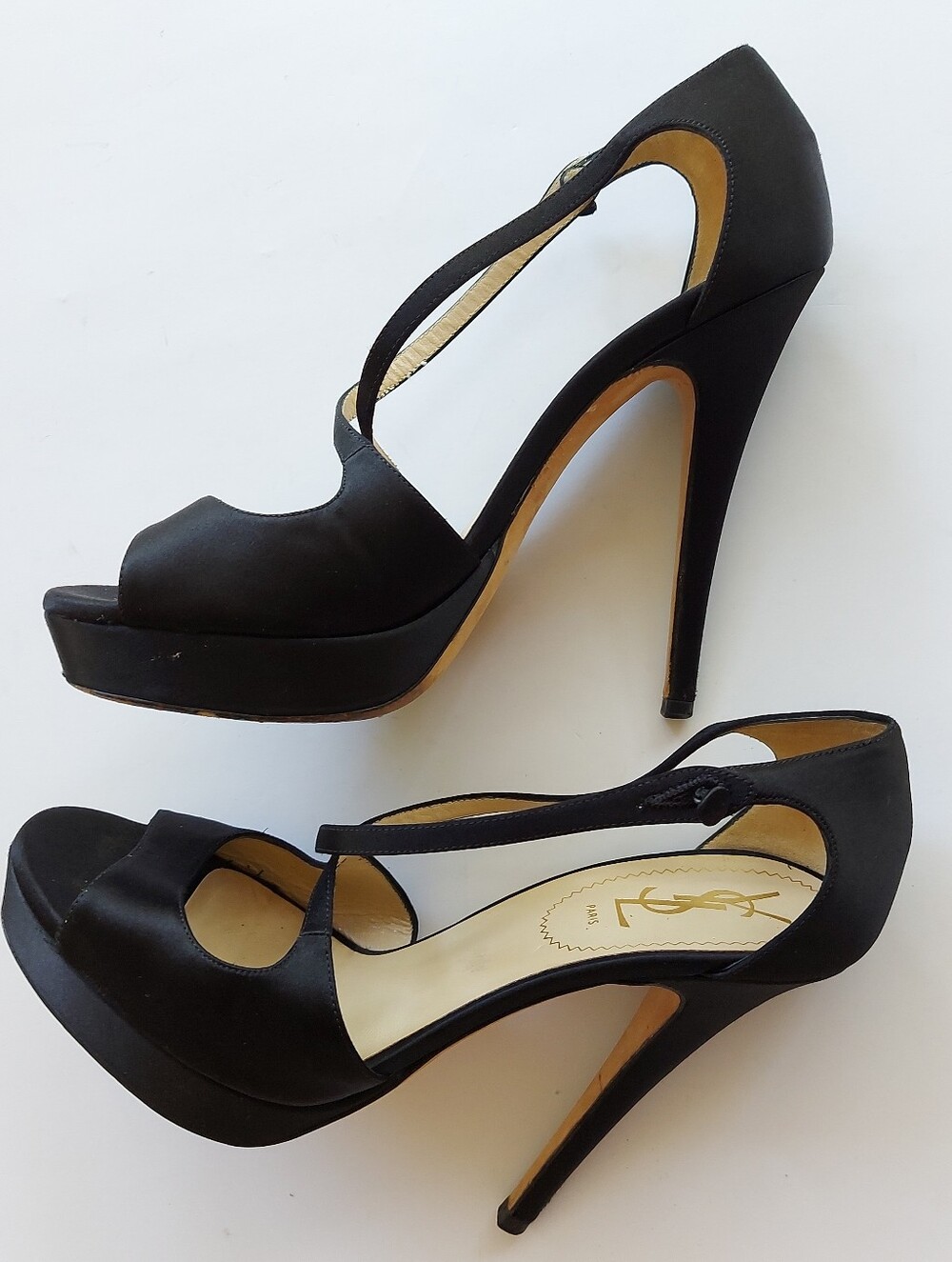 Yves Saint Laurent iconic Tribute platform sandals from the luxury brand (YSL).